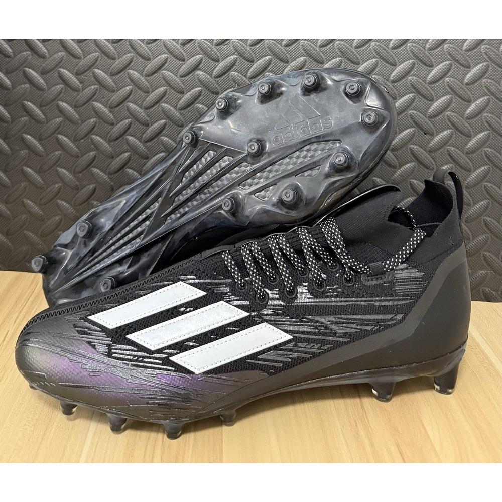 Adidas Adizero Primeknit RFS Football Cleats Black Purple HP8861 Mens Size 16